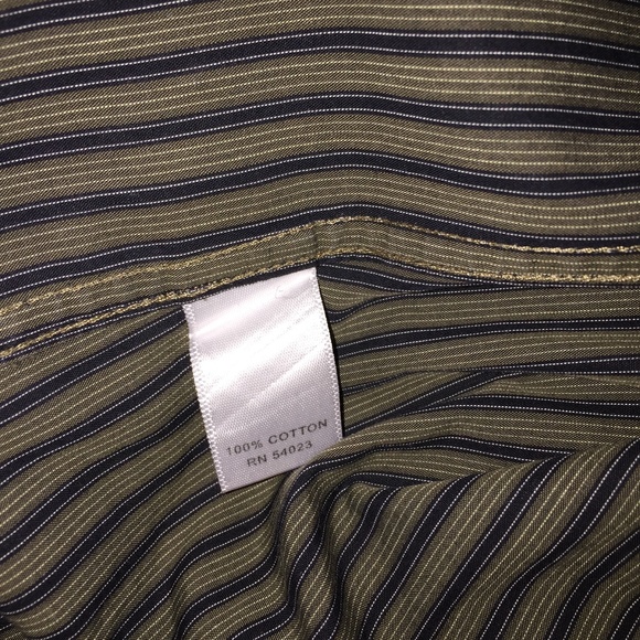 Banana Republic green & navy slim fit button down - Picture 5 of 5